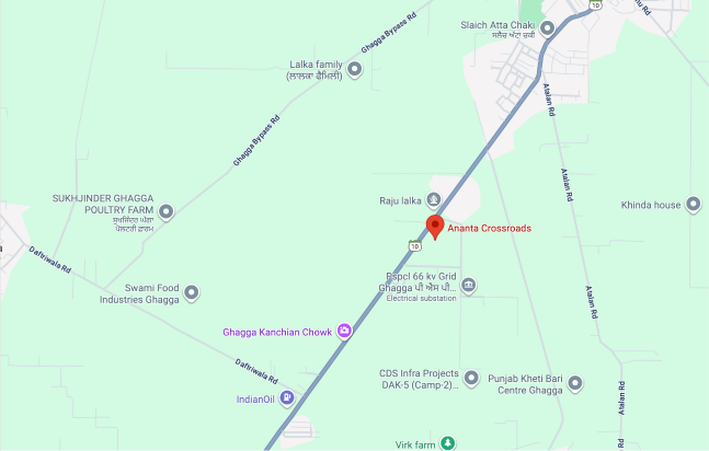 Ananta Crossroads Location Map